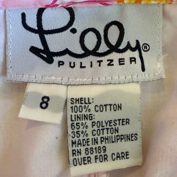 NWT Lilly Pulitzer size 8 sunset pink turtle soup - Picture 5 of 5